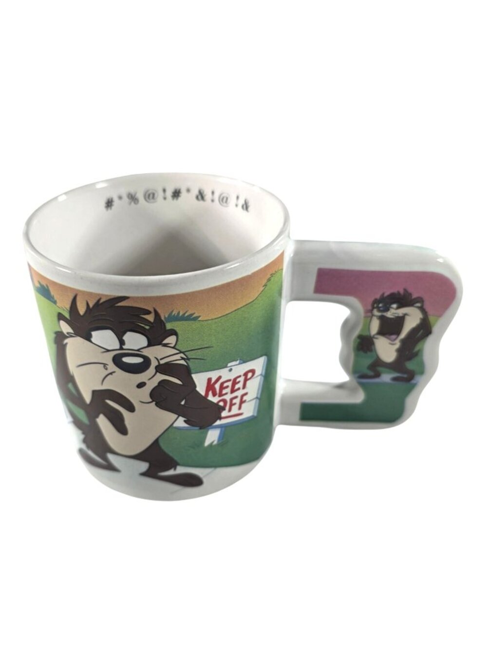 Looney Tunes Taz Ceramic Mug 1992 Warner Bros. Studio Store Exclusive